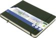 Kangaro Schetsboek A5 landscape - forest green - hardcover kaft - met elastiek en lint