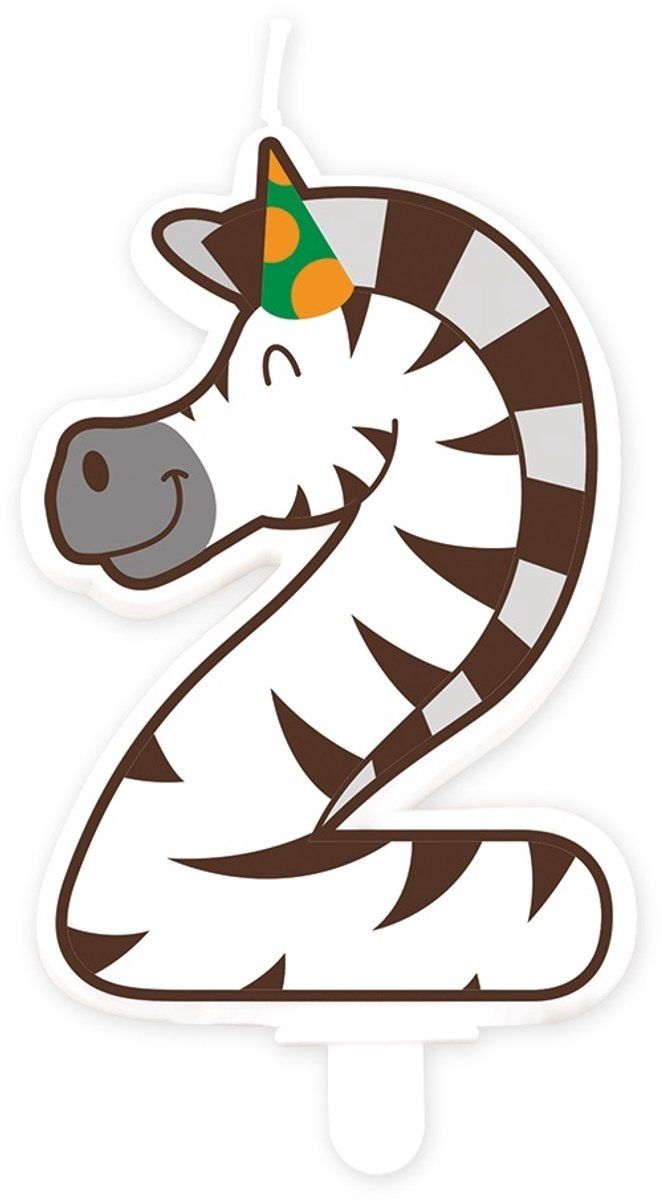 Paperdreams - Jungle - Kaars 2 Zebra