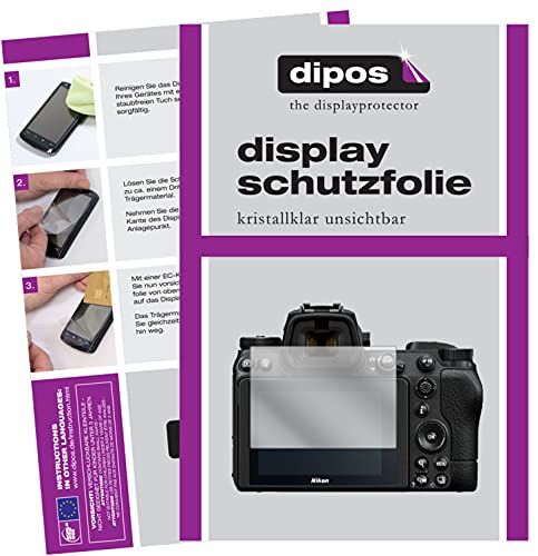 dipos I Beschermfolie compatibel met Nikon Z7 II schermfolie, helder