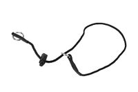 DINGO GEAR Hondentrainingshalsband, zeer dun, sterk koord, met 1 begrenzer, waterdicht, duurzaam, voor K9, militaire training, IGP, roerwerk, bijtwerk, gehoorzaamheid, zwart, XXL (S04075)