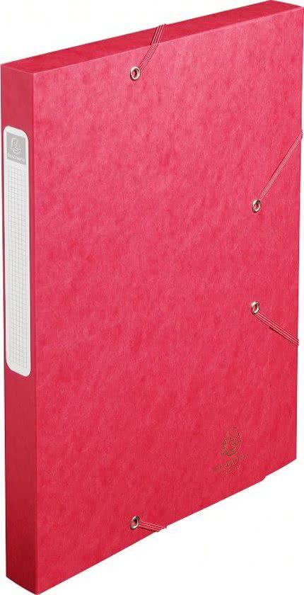 Exacompta Elastobox Cartobox rug van 25 cm rood 510 e kwaliteit