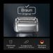BRAUN Tête de rasoir Series 8, avec 4+1 éléments, 100% Germany, compatible avec les rasoirs Series 8