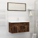 Maison Exclusive - Ensemble de meubles de salle de bain 2 pièces en bois composite chêne fumé