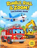 Rumble roll and zoom colouring book