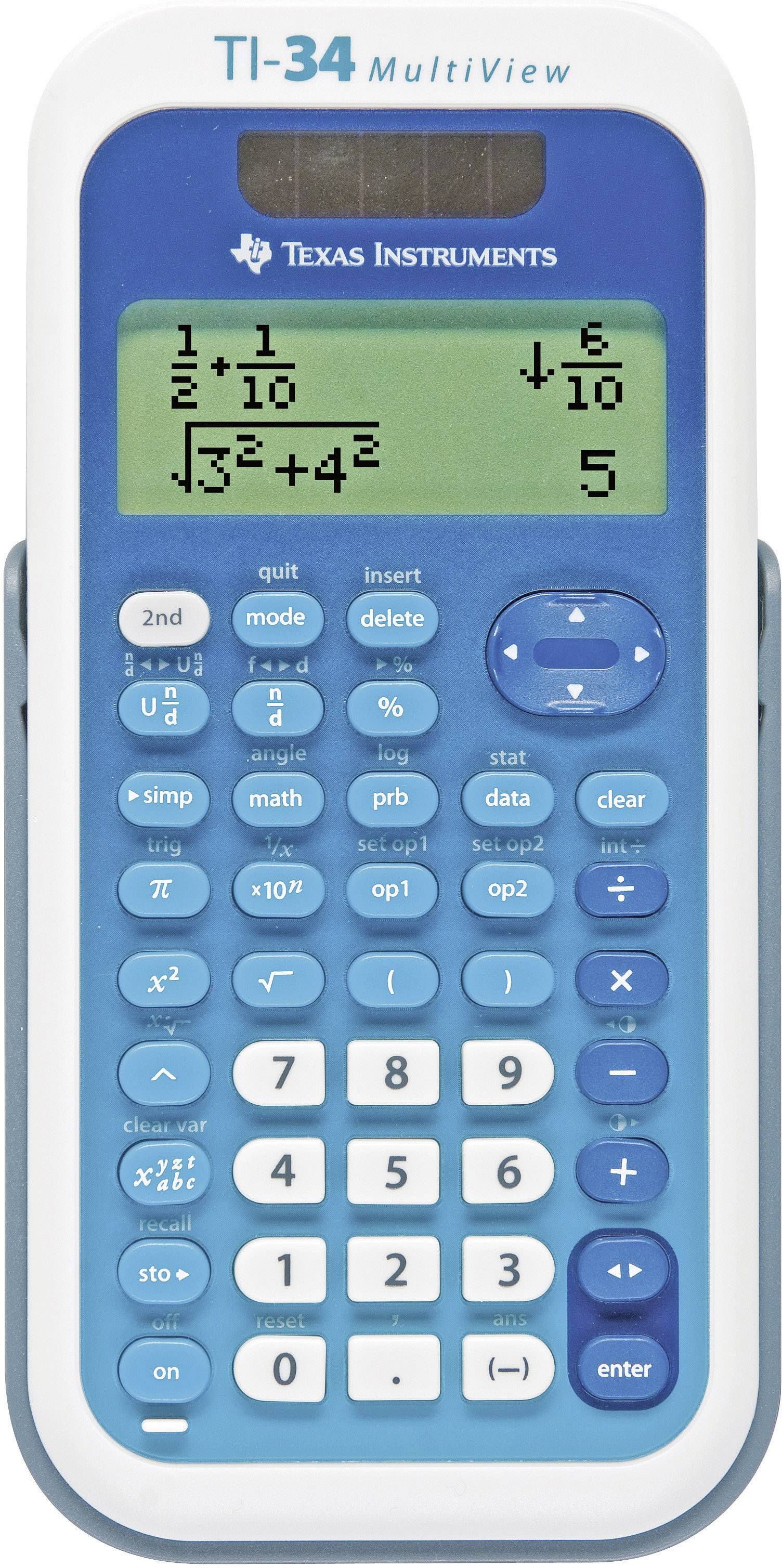 Texas Instruments TI-34 MultiView - Blauw