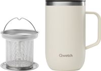 Qwetch Infuser Mok Geïsoleerd - Matt Zand