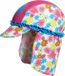 Playshoes UV Zonnepetje Kinderen Bloemen Ruches - Roze - Maat 49cm