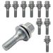 Tracer Vauxhall 10 wielbouten M12x1.25, 51mm, zilverkleurig, met platte kop, geschikt voor: Vauxhall Astra VIII, Astra VIII Sports Tourer, Combo IV, Combo IV 4x4, Combo IV Life, Corsa