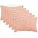 vidaXL - Kussensloop - 6 stuks - HEERLEN - Roze - 50 x 80 cm - Katoensatijn