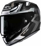 HJC RPHA 12 Carbon Xentra Helm - Zwart/wit/grijs - Maat M