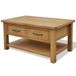 Maison Exclusive - Table basse, 88x53x45 cm, chêne massif