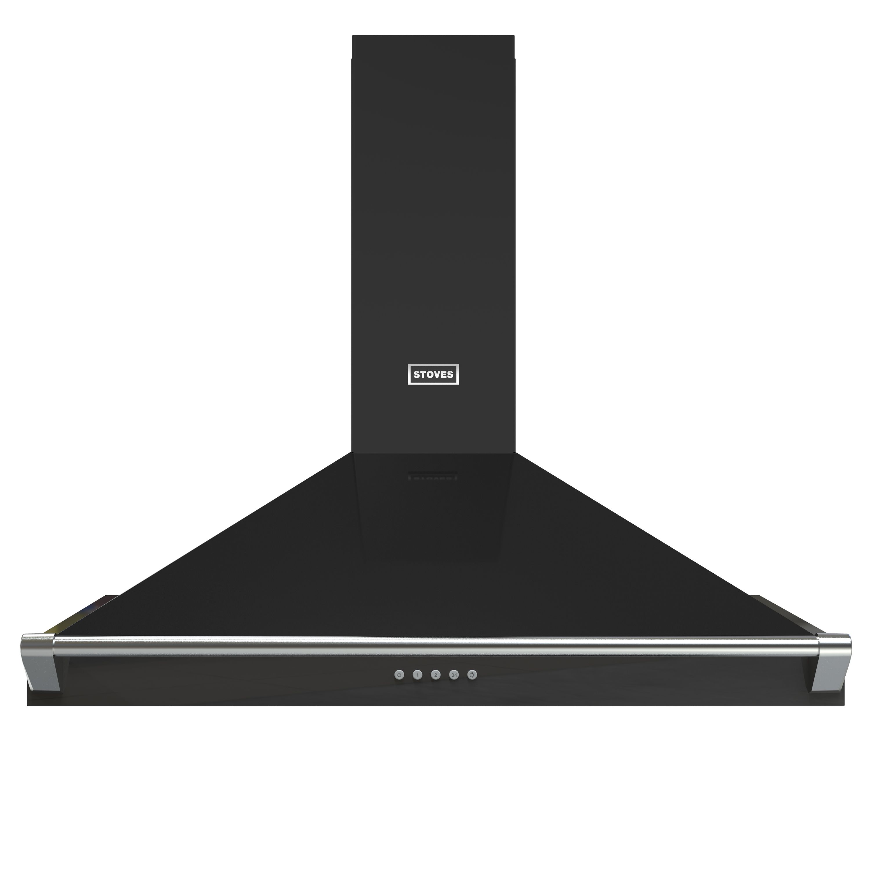 Stoves Muurmontage Afzuigkap - Zwart - 610 m³/uur - A+
