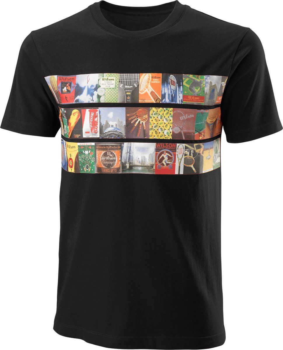 Wilson Photo CTN Tee WRA798501 - Zwart - Maat M