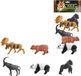 Trifox Set van 5 dieren van de dierentuin (speelgoed, figuurtjes)