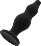 OHMAMA Leveled Silicone Butt Plug 12 Cm Red