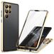 Samsung Coque Magnétique Samsung Galaxy S24 Ultra avec Verre Trempé - Doré
