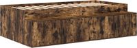 vidaXL Bedframe met lade Rook Eiken 80 x 200 cm Bewerkt hout
