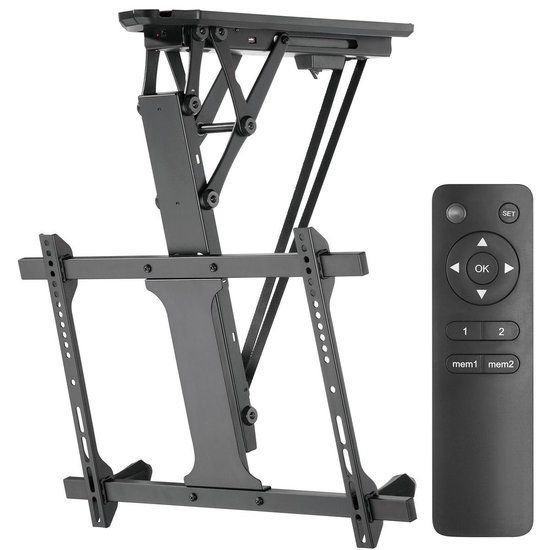 Maclean MC-880 - Elektrische TV Plafondbeugel met Afstandsbediening - 32-70 inch - Zwart