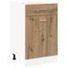 VidaXL Onderkast met lade Lyon 50x46x81,5 cm bewerkt hout artisanaal eiken