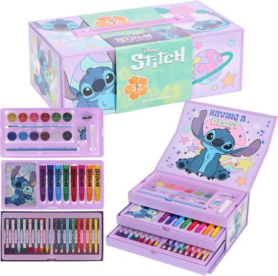 Spider-Man Lilo & Stitch Kleurdoos met 3 Lades