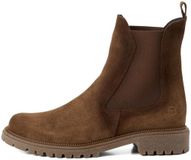 Tamaris - Dames - Chelsea Boots - Leer - Bruin - Maat 38