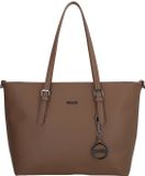 Charm London Birmingham Hand & Schoudertas Shopper 14 inch Laptopvak Ideale School Werk Business Tas - Tote Bag - Dames Tas - Mokka