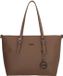 Charm London Birmingham Hand & Schoudertas Shopper 14 inch Laptopvak Ideale School Werk Business Tas - Tote Bag - Dames Tas - Mokka