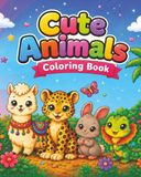 Cute Animals Coloring Book for Kids, Teens and Adults