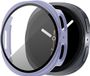 Bandz étui rigide avec protecteur d'écran - convient pour Samsung Galaxy Watch 9/8 - 40mm - coque de protection en plastique rigide - couverture complète (violet)