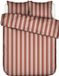 Essenza Minte Stripe Dekbedovertrek Katoensatijn Terracotta - Blush pink - Lits-Jumeaux - 240x200/220 cm