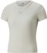 Puma Classics Ribbed Slim T-shirt Korte Mouwen Vrouw Beige S
