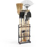 Vevor Râtelier de jardin 410x275x610mm Porte-outils d'angle Noir