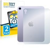 BROTECT Screenprotector voor Apple iPad Mini 6 WiFi 2021 (Achterkant, 6 Gen.) - Folie Beschermfolie transparant 2 Stuks