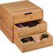 Merkloos Relaxdays Bureau organizer bamboe
