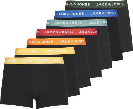 JACK&JONES JACVITO SOLID TRUNKS 7 PACK NOOS Heren - Maat L