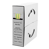 Offgridtec 5 m krimpkous 9,5 mm>4,8 mm geel/groen dispenserbox werkplaats auto 2:1