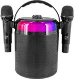 Draagbare BoomTone DJ Starvoice, Bluetooth karaoke speaker met 2 microfoons