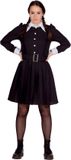 Wilbers&Wilbers Wednesday Addams Family Kostuum Vrouw - Zwart - Maat 32