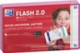 Oxford Flash 2.0 Flashcards A7 Blanco Fuchsia Rand 80 stuks