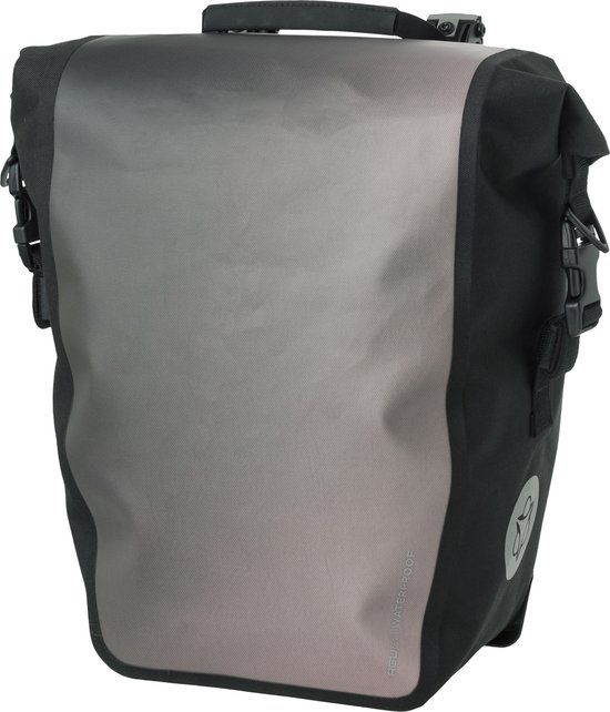 AGU Clean Shelter Enkele Fietstas - 100% Waterdicht - Click'nGo - Rolltop - Met Reflectie - 17 Liter - Gradient Early Dawn
