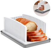 Merkloos Broodsnijder Hulpmiddel - 2 in 1 Broodsnijplank met Kruimelopvang - Wit