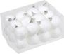Othmar Decorations Boules de Noël - Wit - 24 pièces - D4 cm