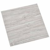vidaXL Zelfklevende Vloerplanken Lichtgrijs en wit 30,5 x 30,5 cm