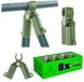 KADAX Connecteur de tige de plante en plastique, connecteur avec charnière pour tiges de plantes, accessoires de jardin pour connecter, aide à la croissance, supports de tige d'aide à la croissance (11 mm, 8 pièces)