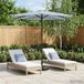 Maison Exclusive - Parasol de jardin avec pied, rectangulaire, 2,7 x 2,7 m, polyester