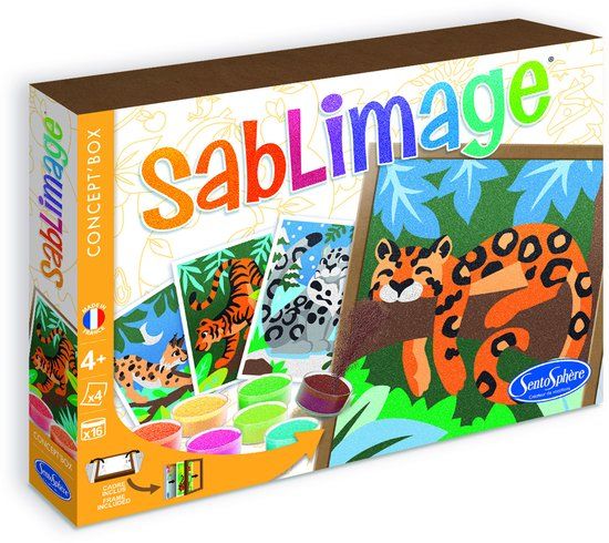 SentoSphère Zandkunst Knutselset Wilde Katten - Creatieve Speelbox