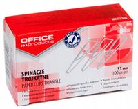 office products PBS Connect Polska Sp. z o.o. Driehoekige Klemmen 31mm - 100 Stuks - Zilverkleurig Kantoor
