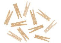 INNSPIRO Kleine wasknijpers van natuurlijk hout, 48 x 7 mm, 48 stuks