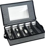 Ibenzoa® Verstelbare Bestekbak met Deksel voor Keuken en Outdoor Gebruik