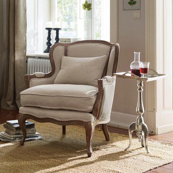 LOBERON Fauteuil Kingswinford crème